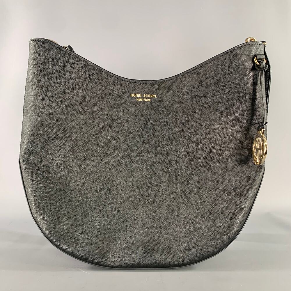 HENRI BENDEL Black Saffiano Leather Hobo Bags